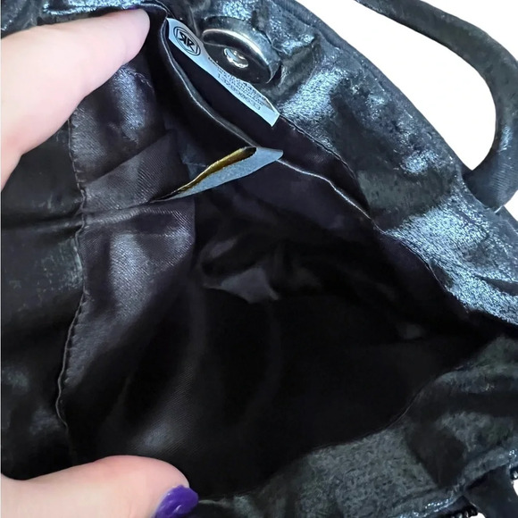 Mini Sequins Black Bag Y2K - Picture 3 of 4